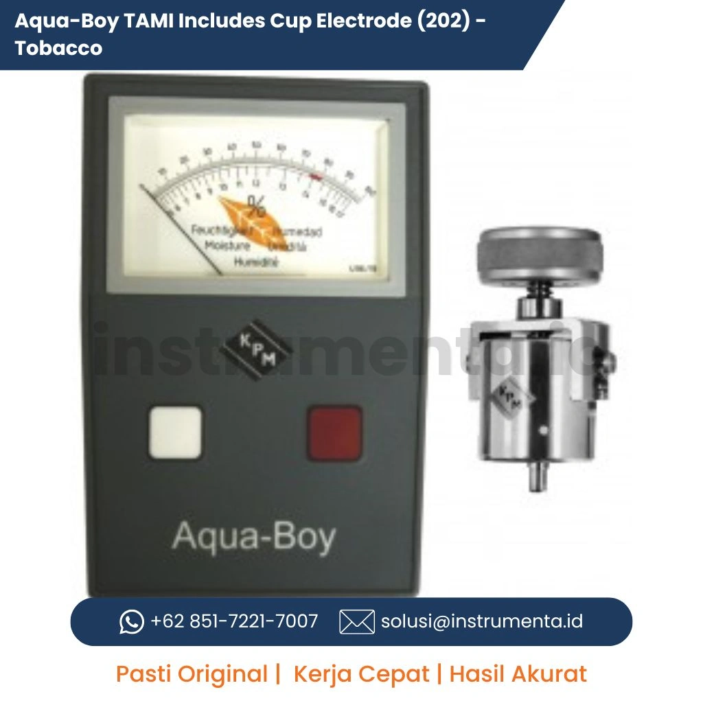 Ready Stock Moisture Meter Tembakau Aqua-Boy TAM1 Alat Ukur Kadar Air Tobacco Digital Portabel Lengkap Cup Electrode 202